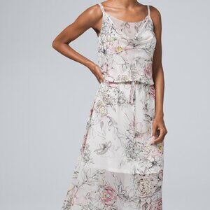 White House Black Market Midi Floral Dress Size XS